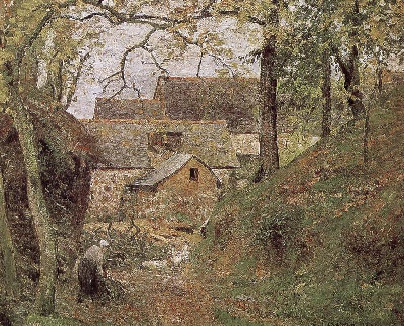 Camille Pissarro Farmhouse oil painting picture